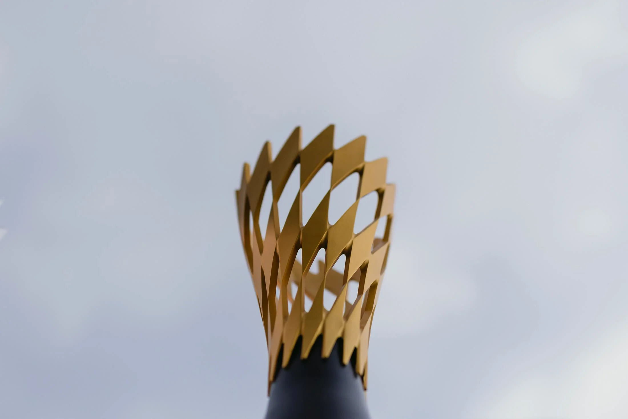E1 trophy detail against the sky
