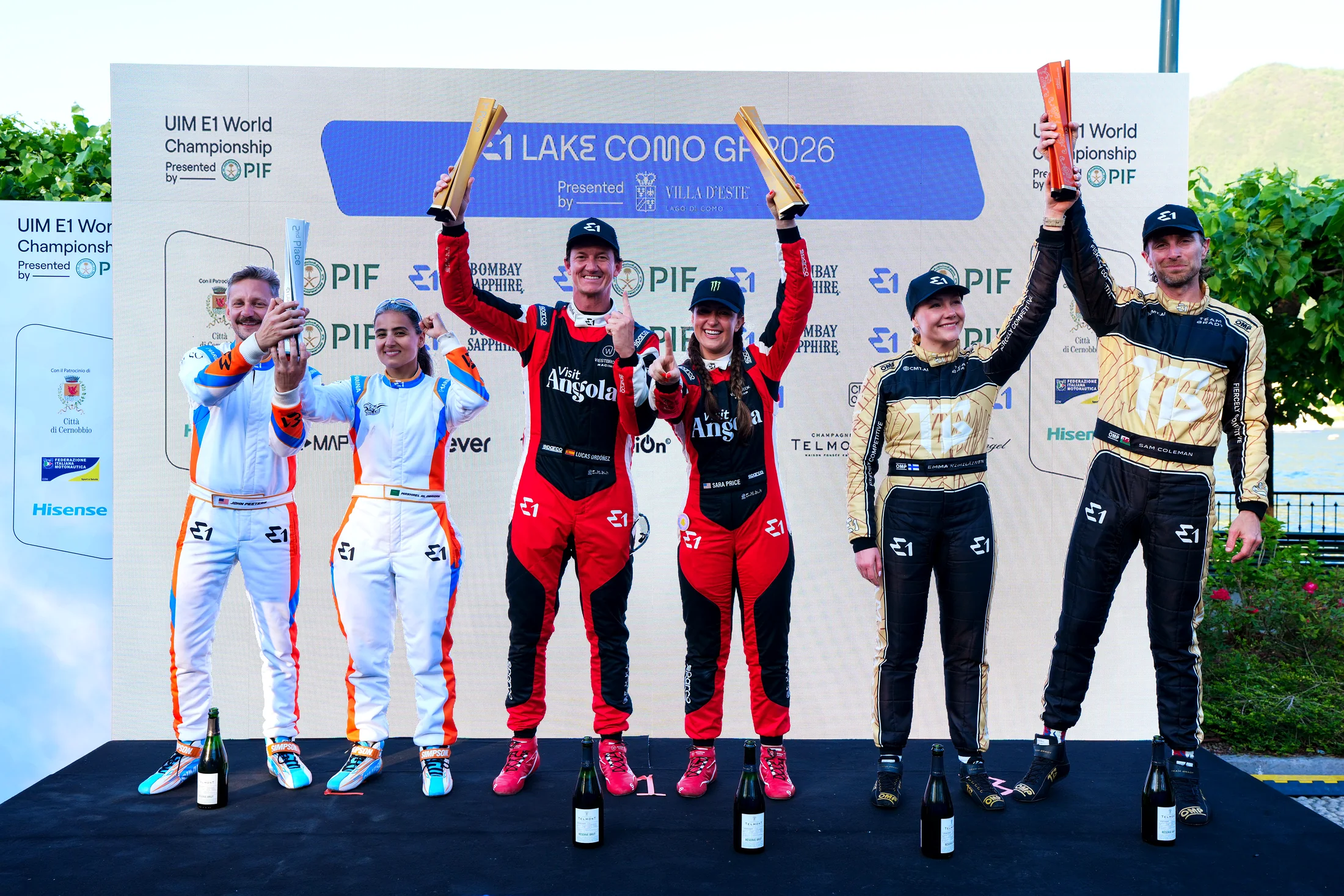 Lake Como GP podium presentation
