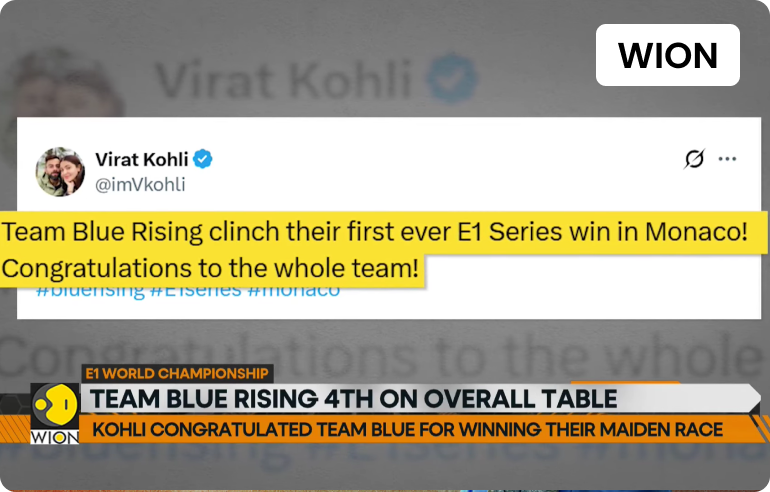 Virat Kohli's Team Claims Maiden E1 Victory
